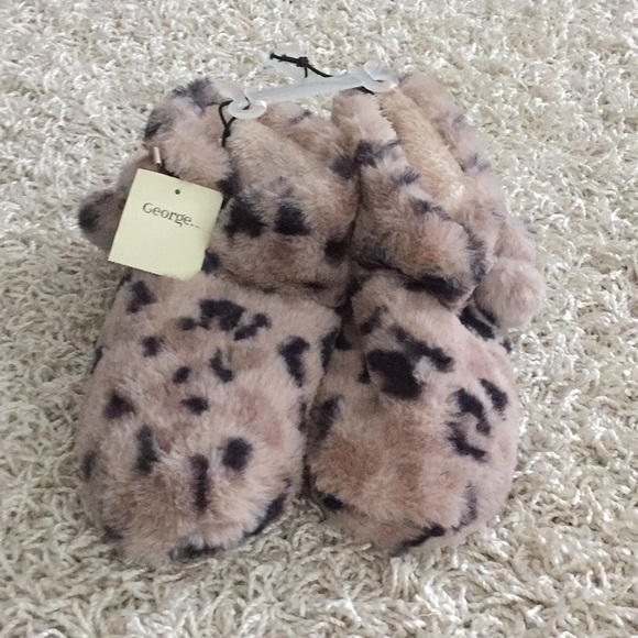 George leopard print slippers - Picture 2 of 5
